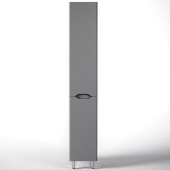 Style Line Шкаф пенал Марелла 30 L Люкс Plus антискрейтч с б/к серый матовый – фотография-2